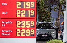 AUSTRALIA-SYDNEY-PETROL PRICES-RISE