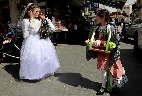 MIDEAST-JERUSALEM-PURIM