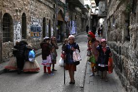 MIDEAST-JERUSALEM-PURIM