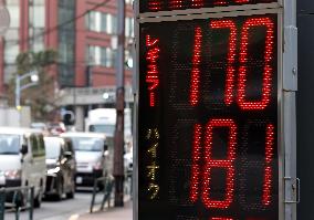 Rising gasoline prices in Japan