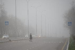 UZBEKISTAN-TASHKENT-FOG