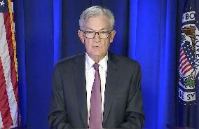 Fed Chairman Powell meets press after FOMC meeting