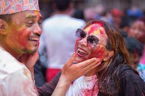 NEPAL-LALITPUR-HOLI FESTIVAL