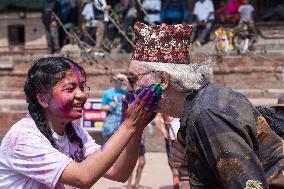 NEPAL-LALITPUR-HOLI FESTIVAL