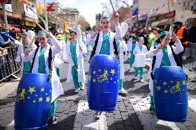 ISRAEL-HERZLIYA-PURIM-PARADE