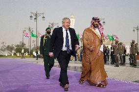 SAUDI ARABIA-RIYADH-BRITISH PM-VISIT