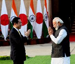 INDIA-NEW DELHI-PM-JAPAN-PM-MEETING