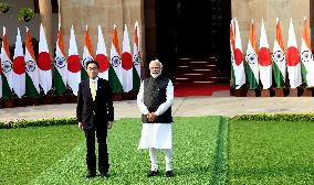 INDIA-NEW DELHI-PM-JAPAN-PM-MEETING