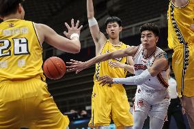 (SP)CHINA-SHENYANG-BASKETBALL-CBA LEAGUE-ZHEJIANG LIONS VS SHANGHAI SHARKS (CN)