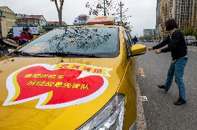 CHINA-ZHEJIANG-TAXI DRIVERS-COVID-19-VOLUNTEER (CN)