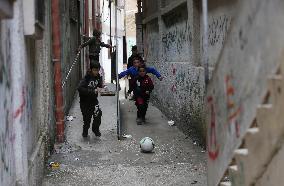 MIDEAST-NABLUS-REFUGEE CAMP