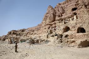 AFGHANISTAN-BAMIYAN- DAILY LIFE-CAVE