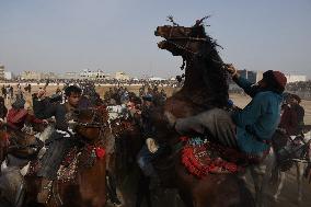 AFGHANISTAN-BALKH-NAWROZ-HORSEMEN GAME