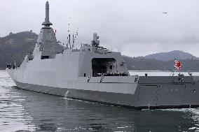 Japan's new frigate Kumano commissioned