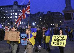 Protest against Russia in London
