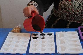 MIDEAST-GAZA-HAND-MADE SOAP