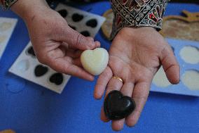 MIDEAST-GAZA-HAND-MADE SOAP