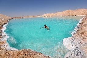 EGYPT-SIWA OASIS-SALT LAKE