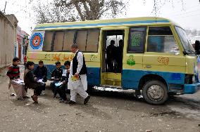 AFGHANISTAN-KUNDUZ-MOBILE LIBRARY BUS