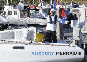 Trans-Pacific solo voyage by Japanese yachtsman