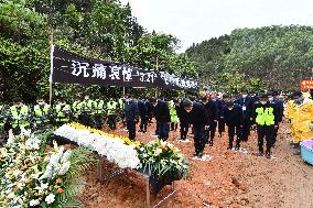 CHINA-GUANGXI-TENGXIAN-PLANE CRASH SITE-MOURNING (CN)