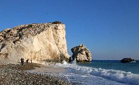CYPRUS-PAPHOS-TOURISM-APHRODITE'S ROCK