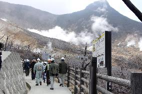 Reopened promenade in Hakone