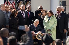 U.S.-WASHINGTON, D.C.-BIDEN-ANTI-LYNCHING ACT-SIGNING