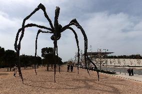 GREECE-ATHENS-LOUISE BOURGEOIS-SCULPTURE-"MAMAN"