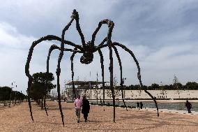 GREECE-ATHENS-LOUISE BOURGEOIS-SCULPTURE-"MAMAN"