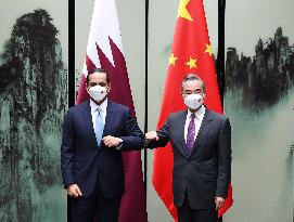 CHINA-ANHUI-WANG YI-QATARI FM-MEETING (CN)