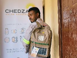 BOTSWANA-GABORONE-SOLAR BACKPACKS