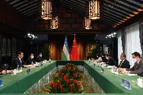 CHINA-ANHUI-WANG YI-UZBEK DEPUTY PM-MEETING (CN)