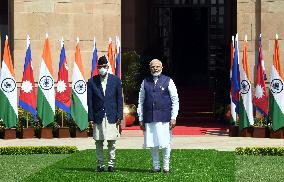 INDIA-NEW DELHI-NEPAL-PMS-MEETING