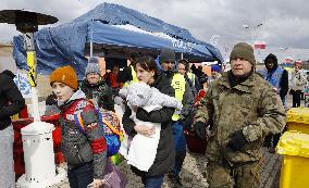 Ukrainian evacuees in Poland