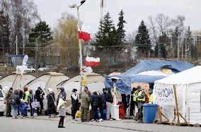 Ukrainian evacuees in Poland
