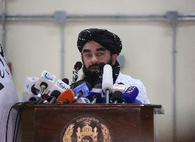 AFGHANISTAN-KABUL-PRESS CONFERENCE-POPPY CULTIVATION-BAN