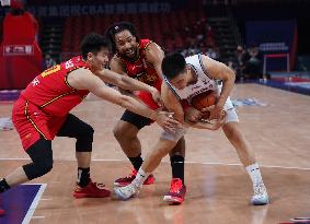 (SP)CHINA-JIANGXI-NANCHANG-BASKETBALL-CBA LEAGUE-SHANDONG HEROES VS SHENZHEN LEOPARDS (CN)