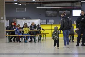 Ukrainian evacuees in Warsaw