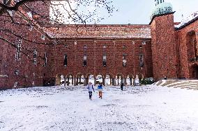 SWEDEN-STOCKHOLM-SPRING SNOW