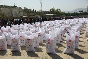 AFGHANISTAN-KABUL-CHINA-FOOD AID-DISTRIBUTION