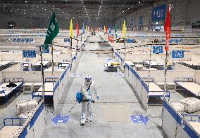 CHINA-SHANGHAI-TEMPORARY HOSPITAL-CONSTRUCTION (CN)