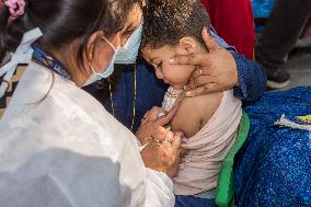 NEPAL-LALITPUR-TYPHOID VACCINATION