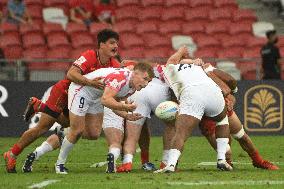 (SP)SINGAPORE-RUGBY-HSBC WORLD RUGBY SEVENS-ENG VS ESP