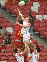 (SP)SINGAPORE-RUGBY-HSBC WORLD RUGBY SEVENS-ENG VS ESP