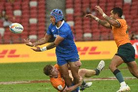 (SP)SINGAPORE-RUGBY-WORLD SEVENS SERIES-AUS VS SAM