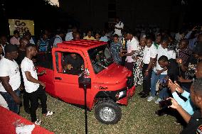 TANZANIA-DAR ES SALAAM-CARTOONIST-CUM-RADIO PRESENTER-ELECTRIC CAR-MAKING