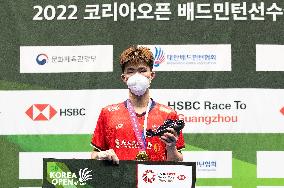 (SP)SOUTH KOREA-SUNCHEON-BADMINTON-KOREA OPEN 2022-MEN'S SINGLES-FINAL