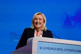 FRANCE-PARIS-PRESIDENTIAL ELECTIONS-MARINE LE PEN-FIRST ROUND