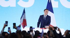 FRANCE-PARIS-PRESIDENTIAL ELECTION-MACRON-FIRST ROUND